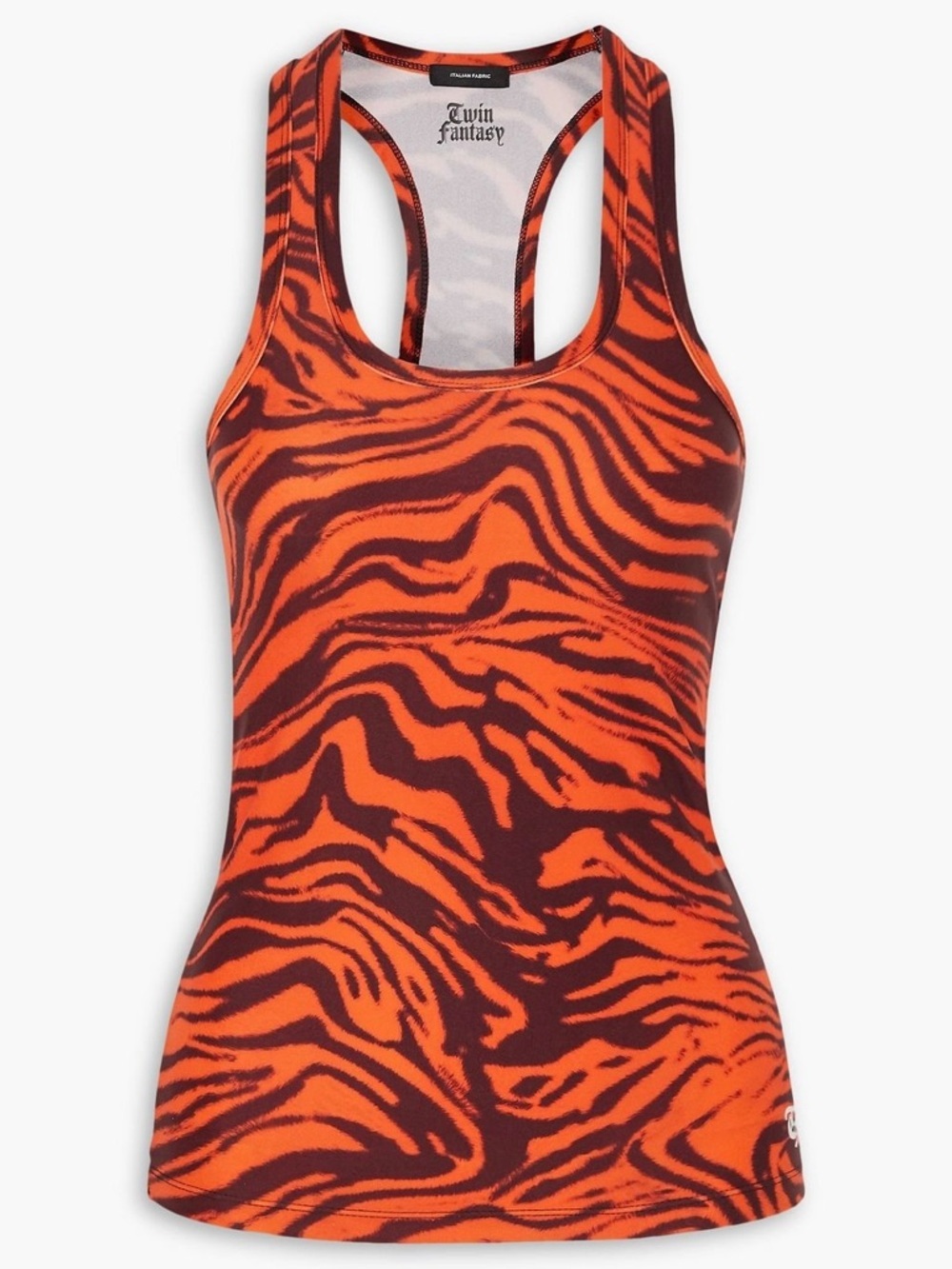 NWT Twin Fantasy ‘Stretch Tank’ in “Orange Tiger” Size XS
